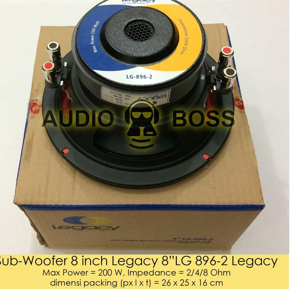 ☣ Speaker Subwoofer 8 inch Legacy 8” LG 896-2 / Subwoofer 8" Legacy 896 え