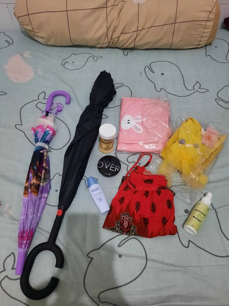 Payung Ajaib / Payung Kebalik / Payung Kekinian / Payung Gagang C / Perlengkapan Musim Hujan