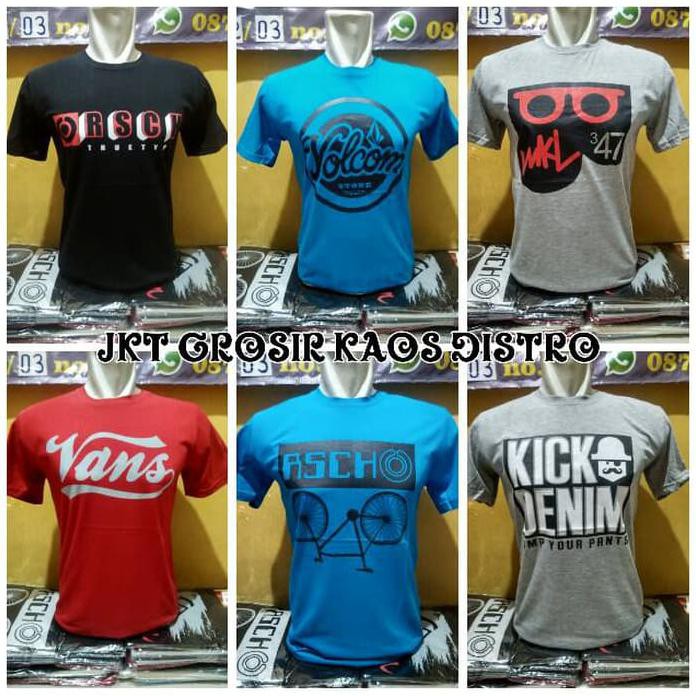 Grosir Kaos Distro Berkwalitas / Grosir Kaos Distro /Kaos Distro Murah High Quality