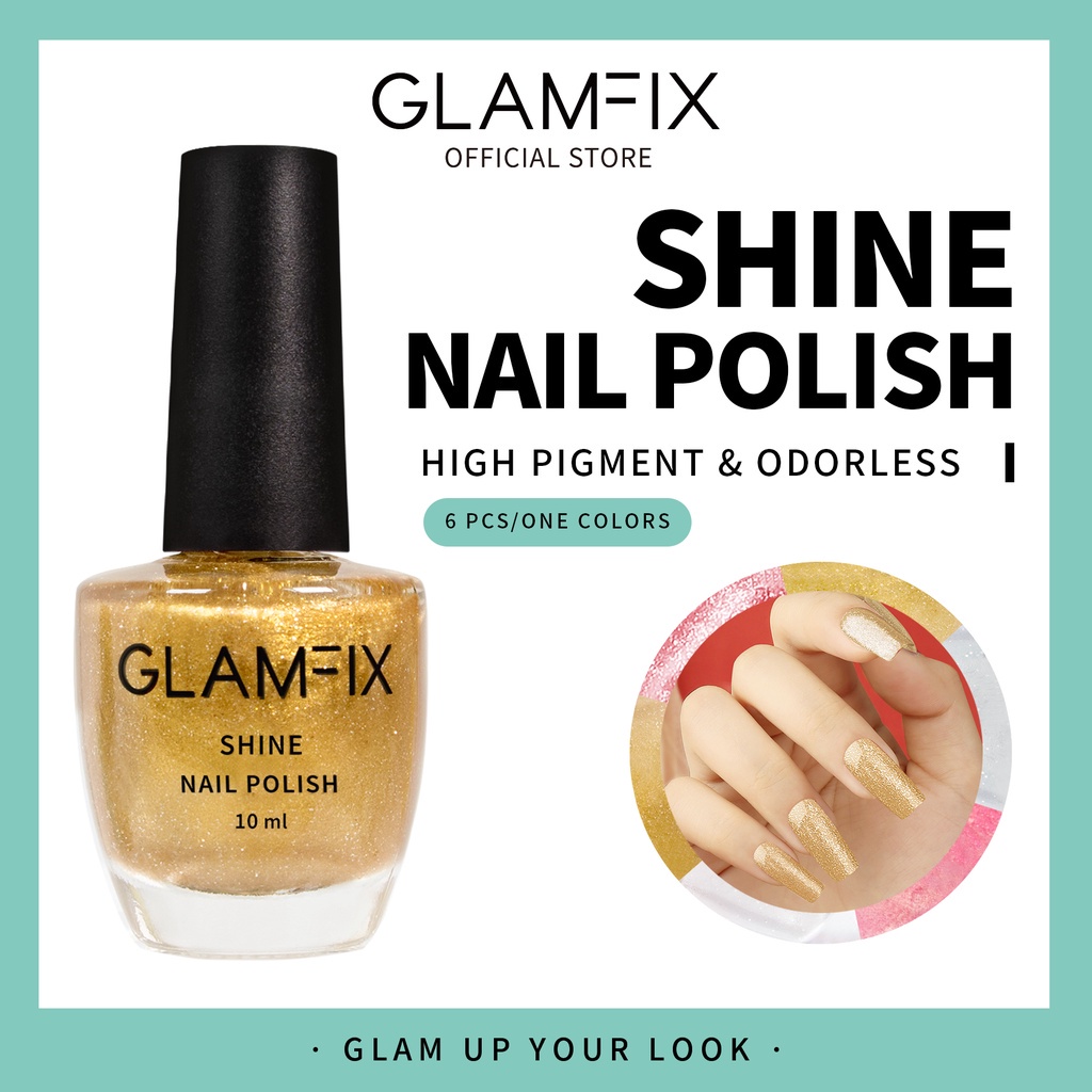 GLAMFIX Shine Nail Polish Kutek Cat Kuku | GLAM FIX Alat Kecantikan Makeup by YOU