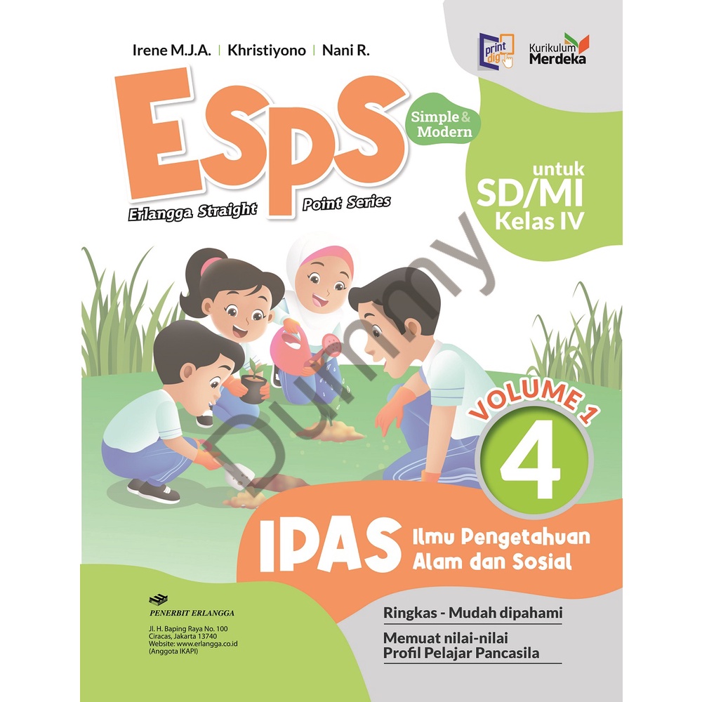 ESPS IPAS IV Vol I - Buku Siswa SD MI Erlangga Straight Point Series Ilmu Pengetahuan Alam dan Sosial IPA IPS Kelas 4 Volume 1 Edisi Revisi Terbaru K21 Kurikulum Merdeka Belajar 2021 Kemendikbud-0
