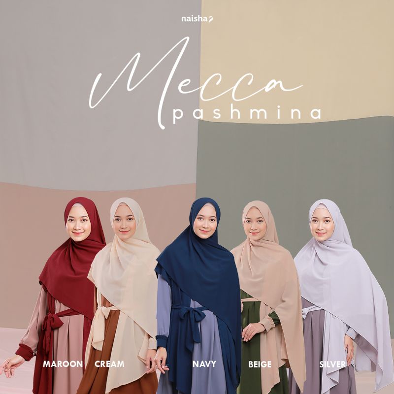 Mecca Pashmina Naisha Official | pashmina ceruty | pashmina premium | pashmina panjang | pashmina terlaris | pashmina terbaru pashmina halus pashmina murah