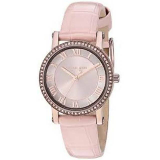 Michael Kors MK2723 Norie Ladies White Rose Gold Dial Blush Leather Strap