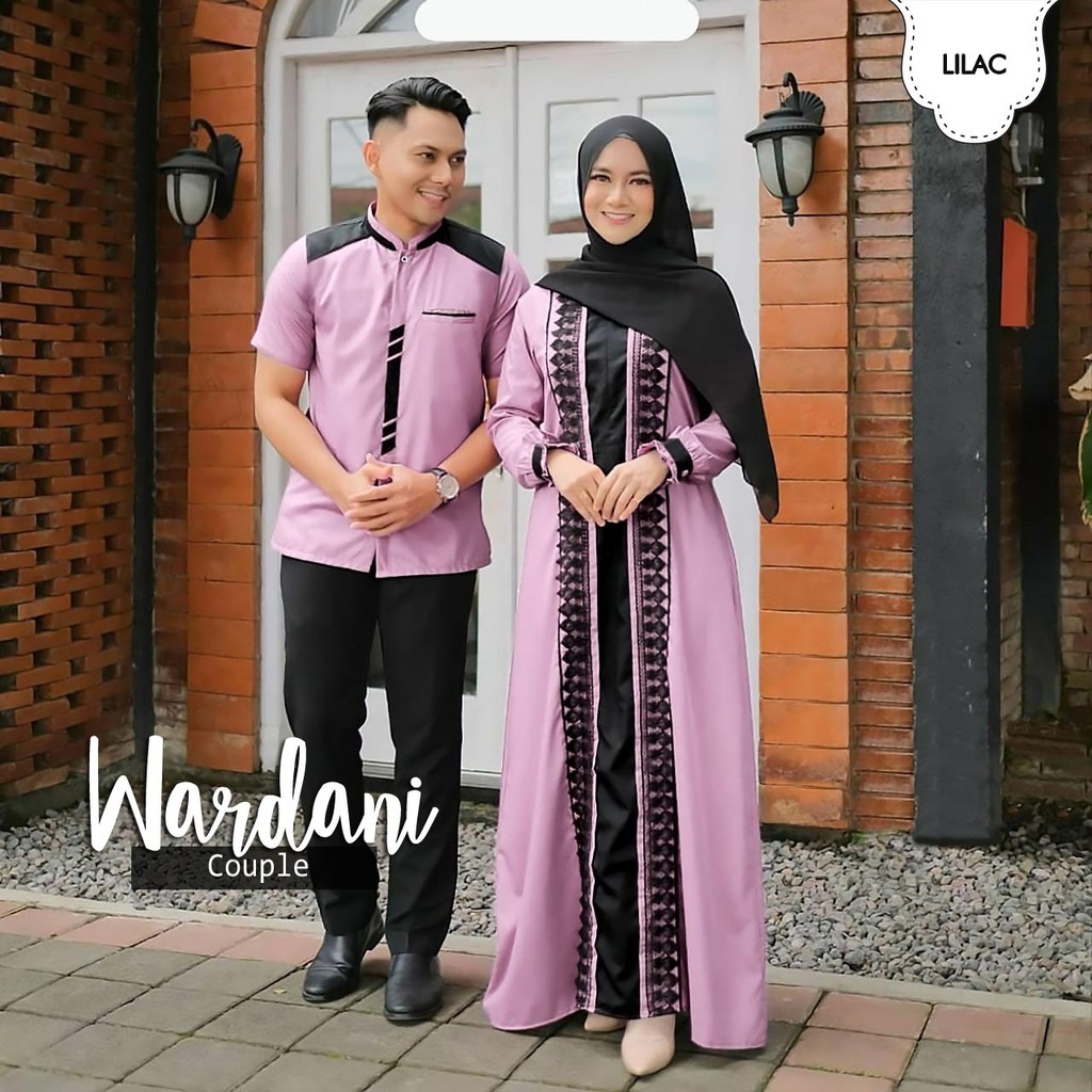 New CP Jumbo Wardani Matt Moscrepe Mix Renda Import Baju Couple Pesta Muslim Baju Kondanga