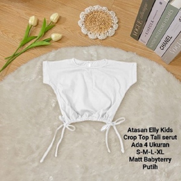 Crop Top Anak Perempuan Tali Serut Kiri dan Kanan/Atasan Elly Kids 1-5 Tahun Matt Babyterry