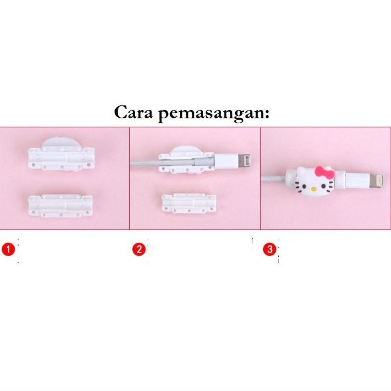 Pelindung Kabel Charger dan Headset Set / Paket Pelindung Kabel Spiral Set