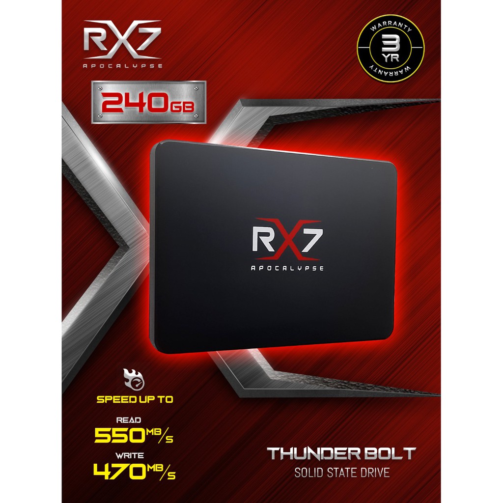 SSD RX7 240GB GARANSI RESMI 3THN