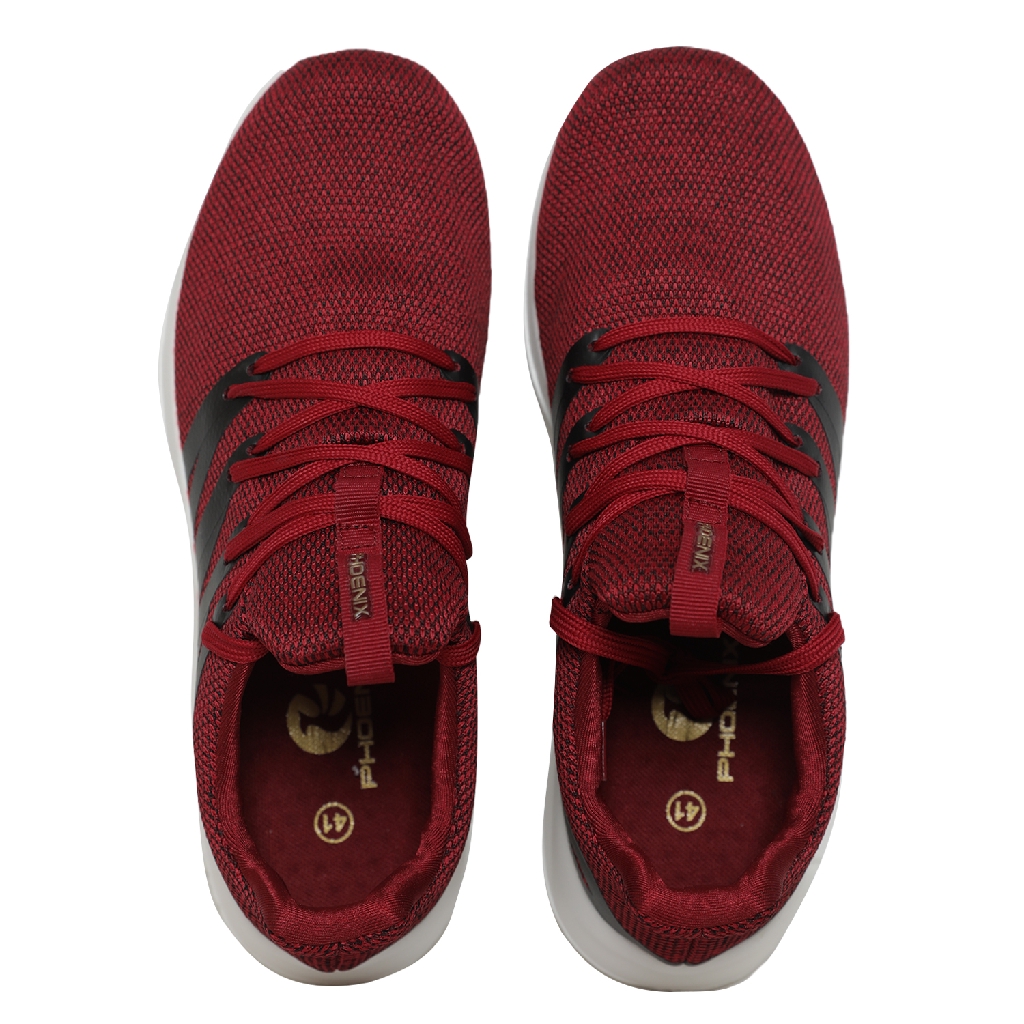 Phoenix Logan Sepatu Running Pria - Maroon