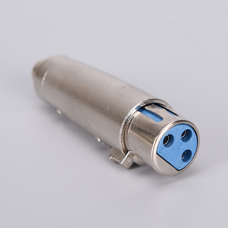 (Ele) Kabel Adapter 3pin Xlr Female Ke Rca Female Warna Putih Untuk Mikrofon