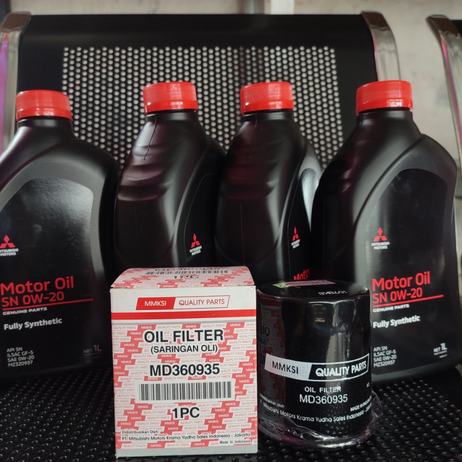 Jual Paket Oli Mitsubishi Xpander Outlander Mirage 0w20 4 Liter