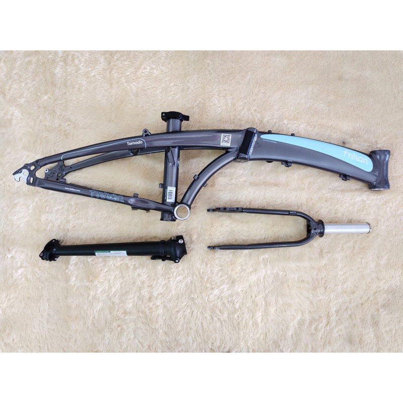 Frameset Fnhon Tornado Abu-abu Biru 20 22 inch