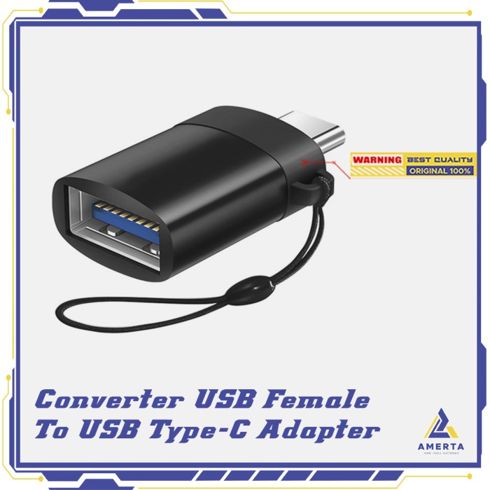 Robotsky USB Female to USB Type C OTG Adapter