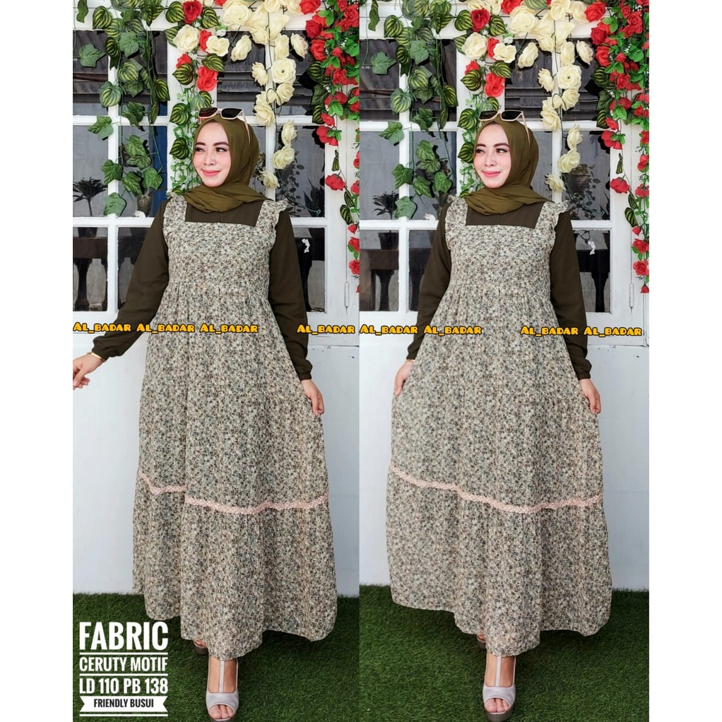 [ BISA COD ] GAMIS CERUTY BABYDOLL MOTIF MIX RENDA ,DRESS CERUTY BABYDOLL MODEL TERBARU,GAMIS BUSUI MIX RENDA TERLARIS