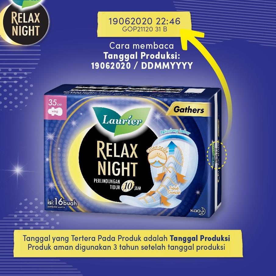 Laurier Relax Night W/ Gathers 35 cm 16S