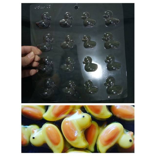 Cetakan coklat mika Bebek kecil