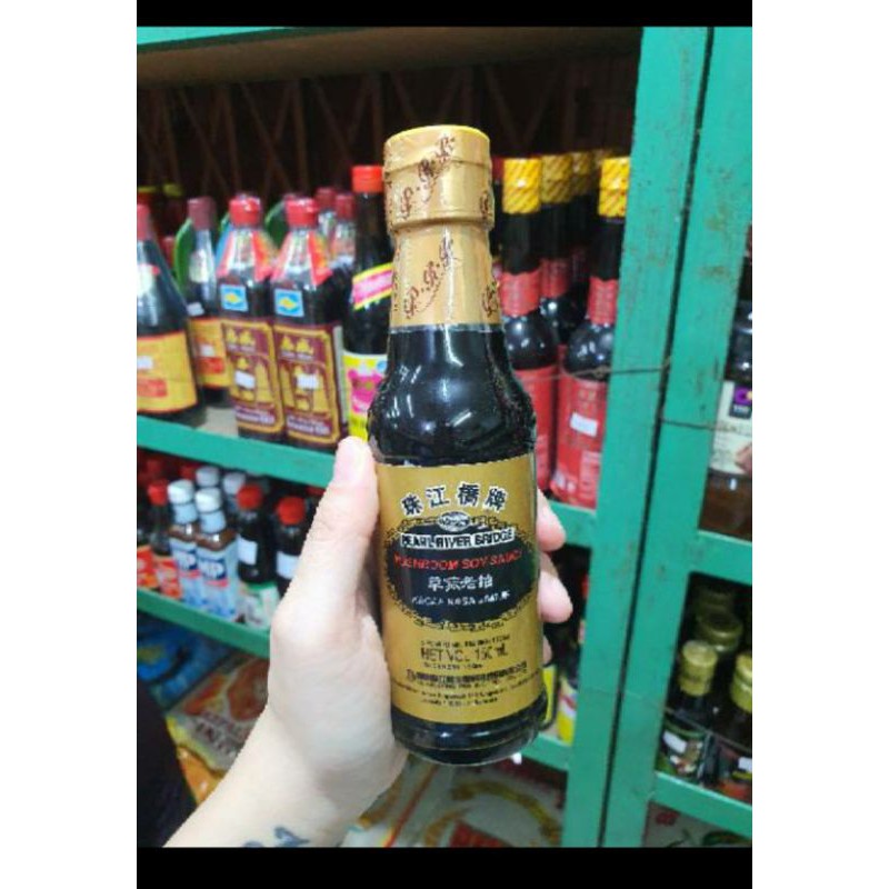 

PEARL RIVER BRIDGE mushroom soy sauce kecap rasa jamur 150ml