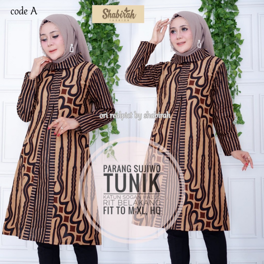 Parang Sujiwo ORI Shabirah atasan batik batik modern batik solo batik kerja