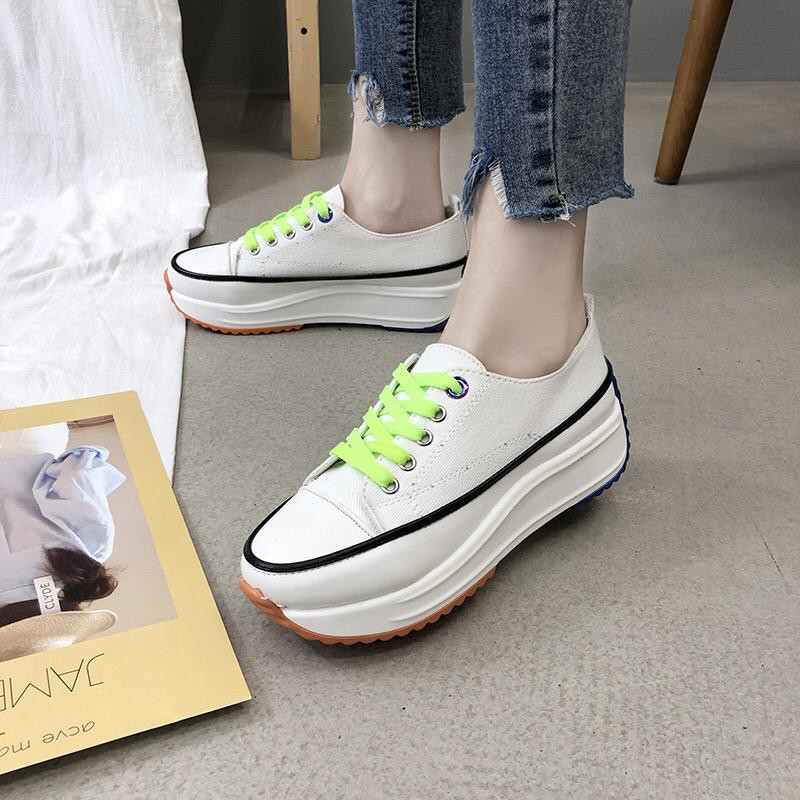 1001 SEPATU SNEAKERS WANITA CYLA DENIM SHOES !!! - 5 WARNA