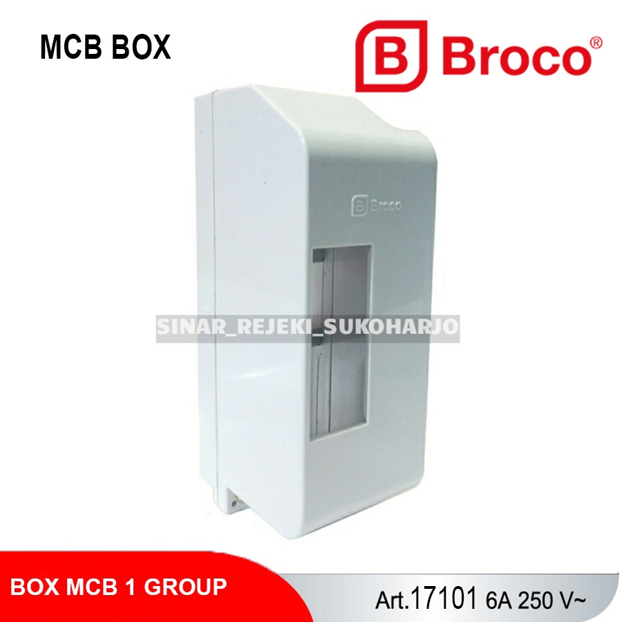 BROCO OB BOX MCB 1 GROUP CREAM 17101 - GROSIR - OUTBOW KOTAK 1 GRUP