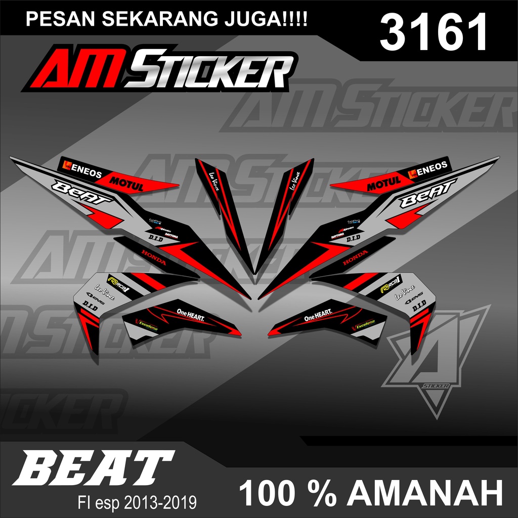 STIKER STRIPING BEAT FI SREET EPS 2013-2019 DESAIN RACING - STRIPING BEAT DESAIN RACING