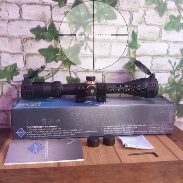 Telescope Discovery VTR 3-9X40 AO Reticle Glass Mildot - Rifle Scope Hunting - Teleskop