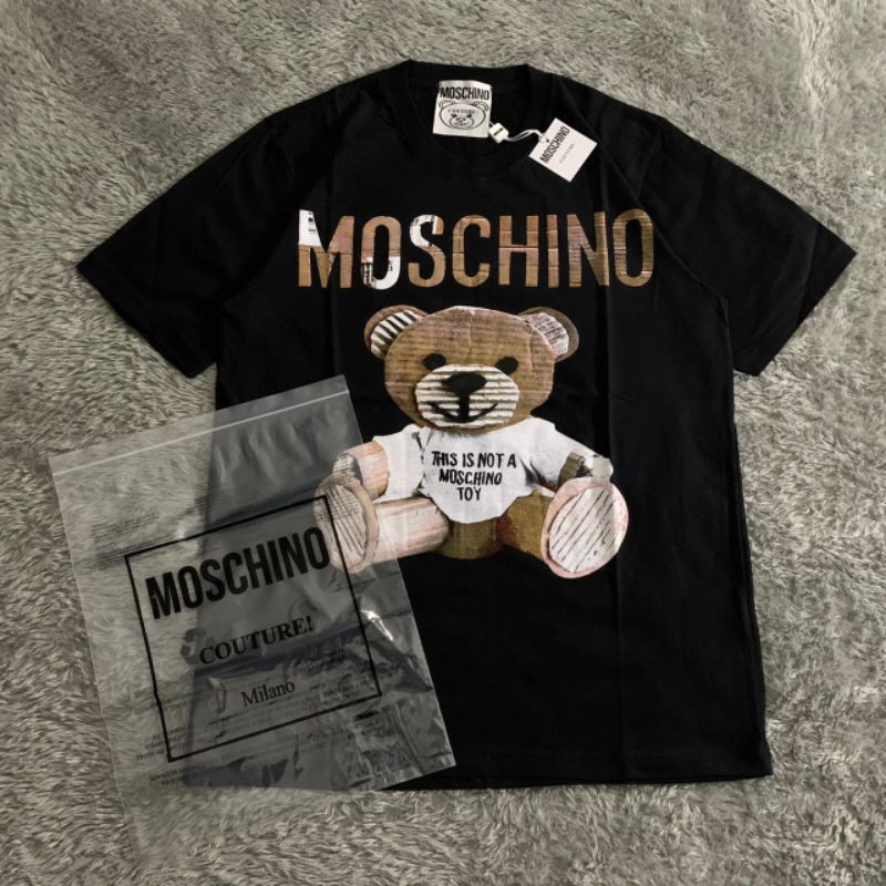 Kaos Tshirt Moschino Board Hitam Premiun Hight Quality