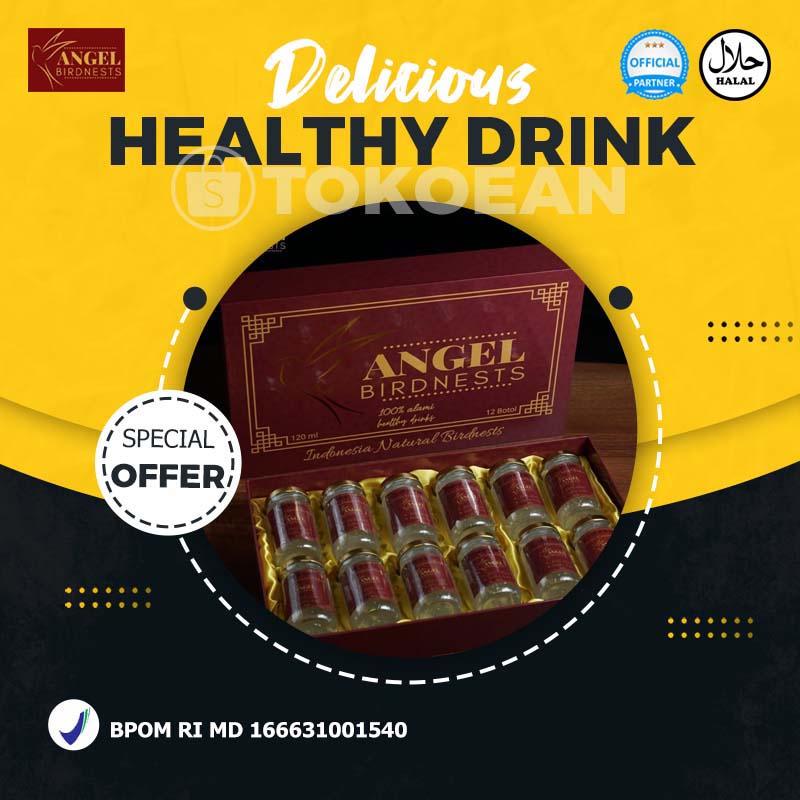 

Paket 12 Botol Minuman Kesehatan Sarang Burung Walet - Angel Birdnest 50ml