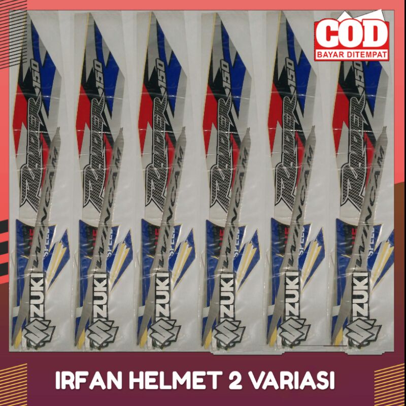 STIKER STRIPING SUZUKI SATRIA FU RIDER F 150 TAHUN 2006-2008 SILVER STRIPING THAILAND STIKER STRIPIN