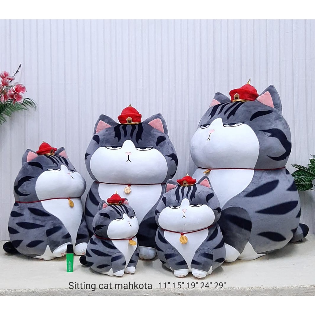 Boneka Kucing Furyu Cat Kostum Lebah Size 35cm/14&quot;/boneka animal/Boneka Kucing Abu/Boneka Cat Kostum/Boneka Cat Xie/