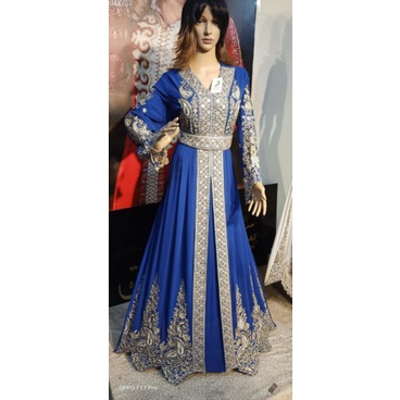 Gaun Pesta Ori Abaya Pesta Original Mesir Mewah