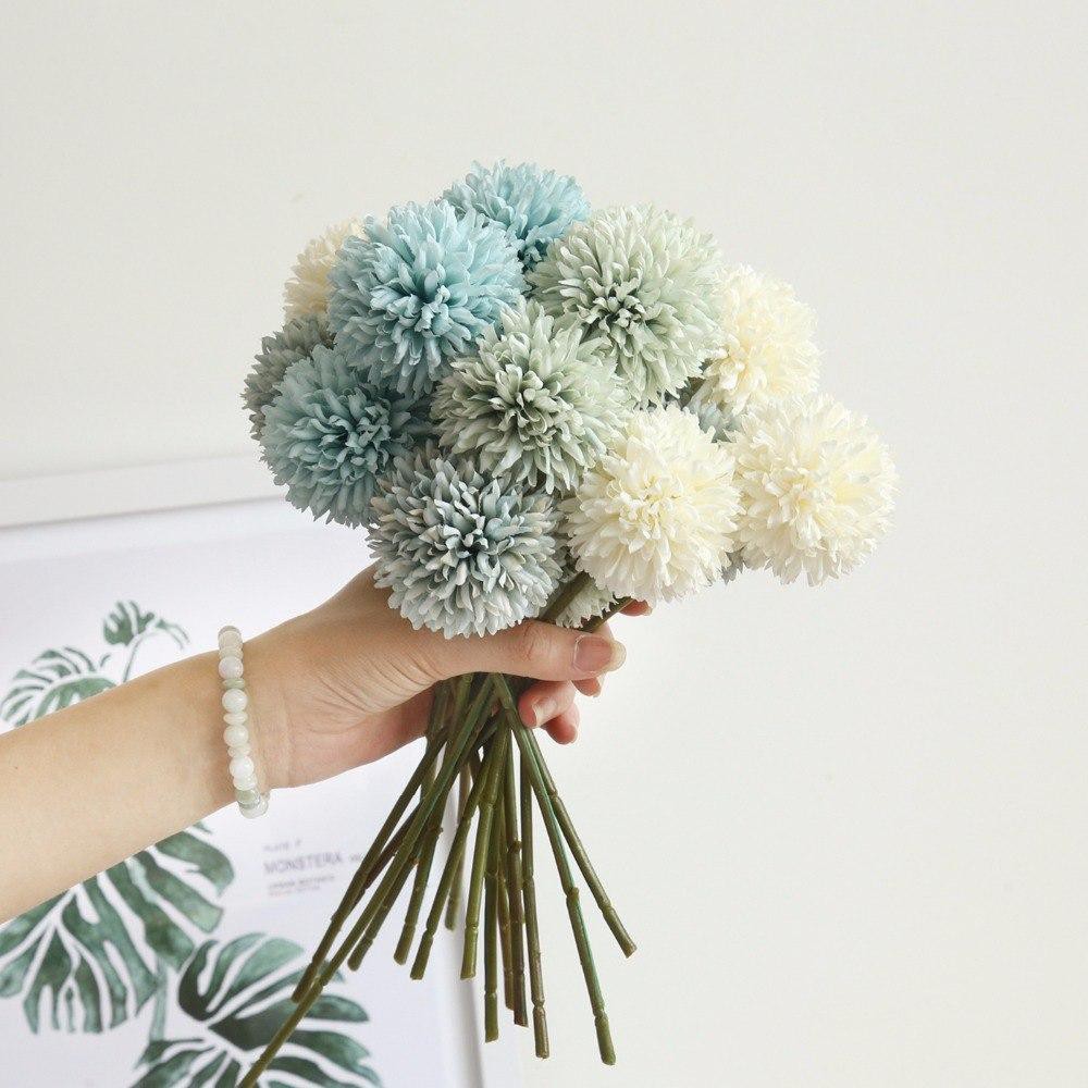 Bunga Plastik DANDELION - Artificial Flower - Bunga Hydrangea - Bunga Impor Dekorasi Pesta Hias-4