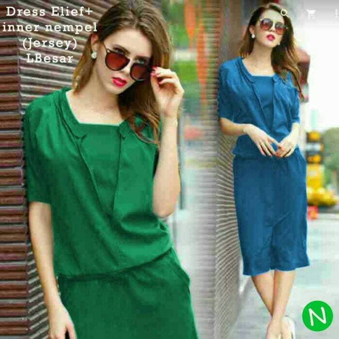 Murah!! dress terusan baju wanita polos jumpsuit rok jumbo kekinian