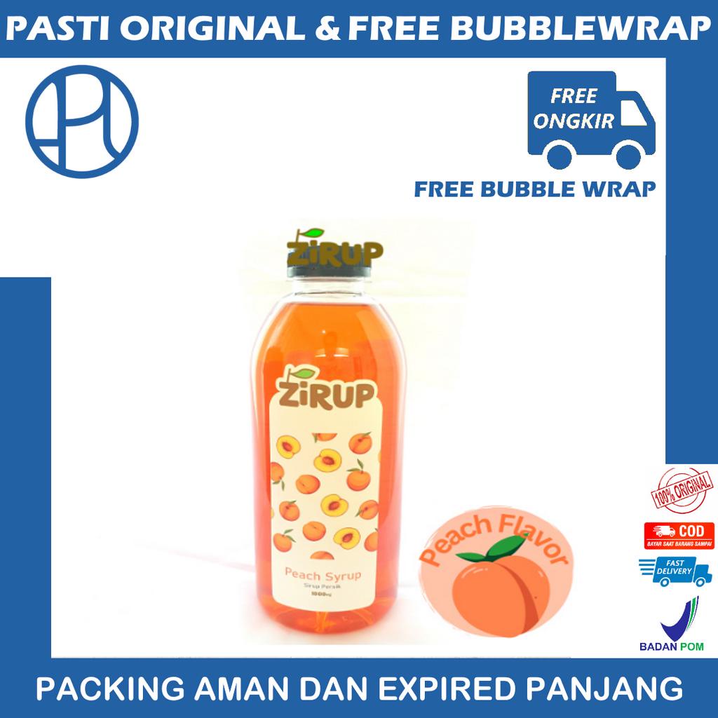 ZIRUP Minuman Sirup Rasa PERSIK PEACH FLAVOR 1L