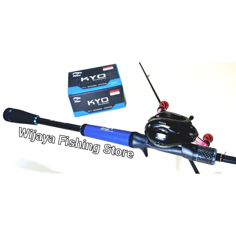 Set Joran BC Casting Duraking Gensis BCX 195  dan Reel Fugu Kyo DRAG 8 KG FREE SENAR PE