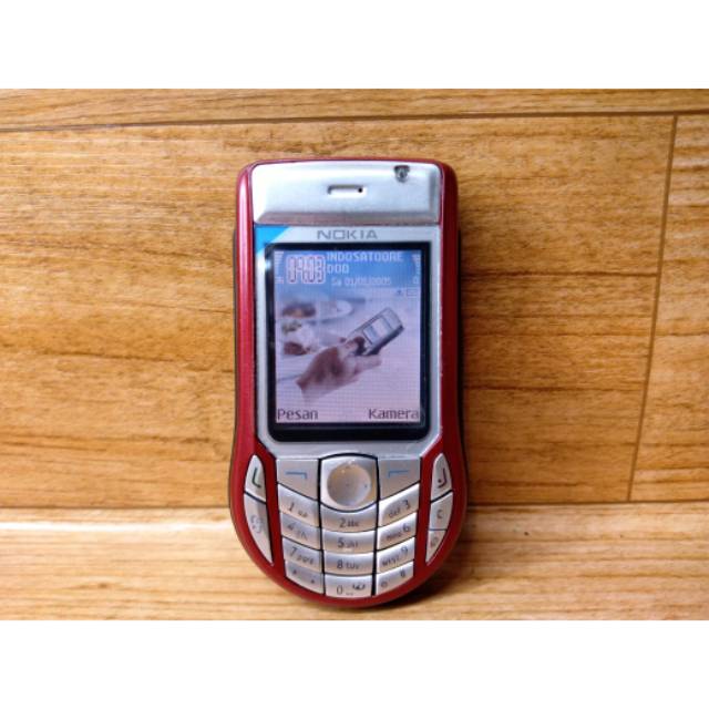 HP Handphone Nokia 6630 Merah Original Mulus Jadul Not 6600 Atau 7610