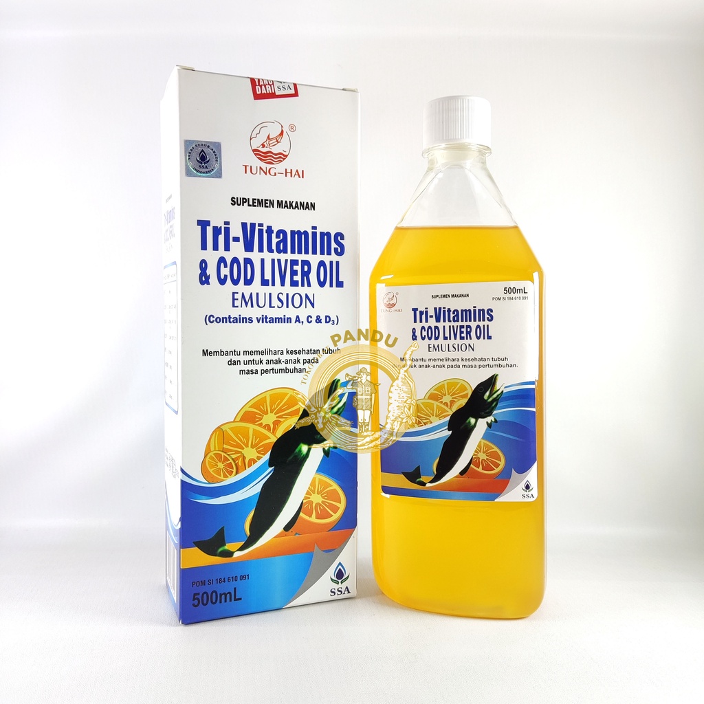 Jual TUNGHAI TRI VITAMINS & COD LIVER OIL EMULSION / TUNGHAI MINYAK