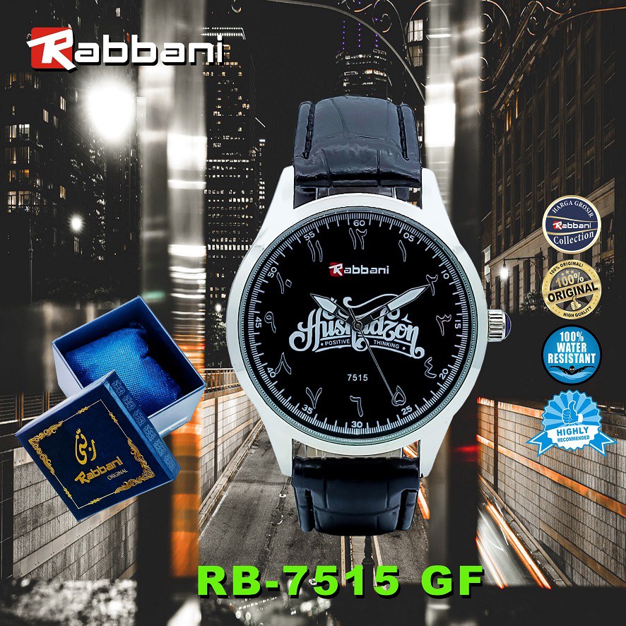 Rabbani 7515 Jam Tangan Couple Kulit Original Premium Anti Air Garansi Mesin 1 Tahun