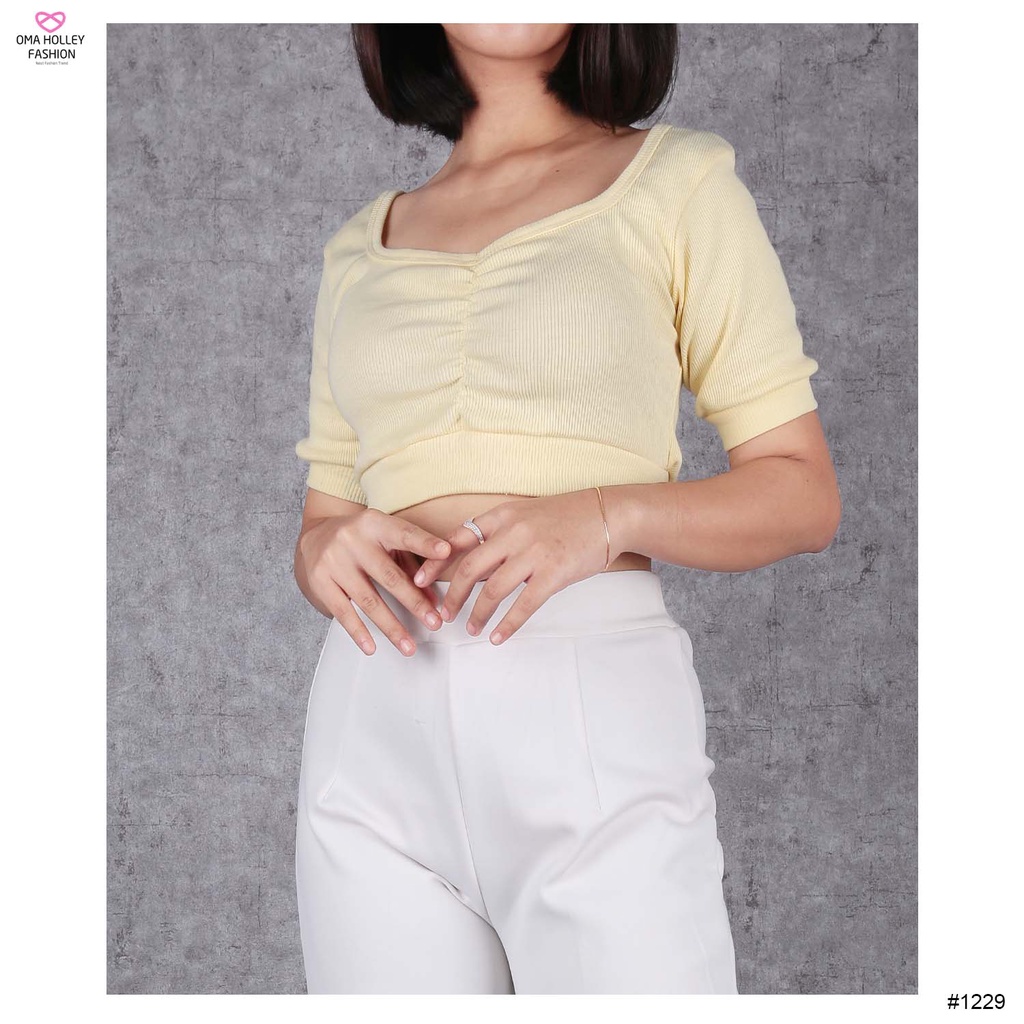 (COD) OH Fashion Blouse Sherine Ribbed Rib #1170 / #1229