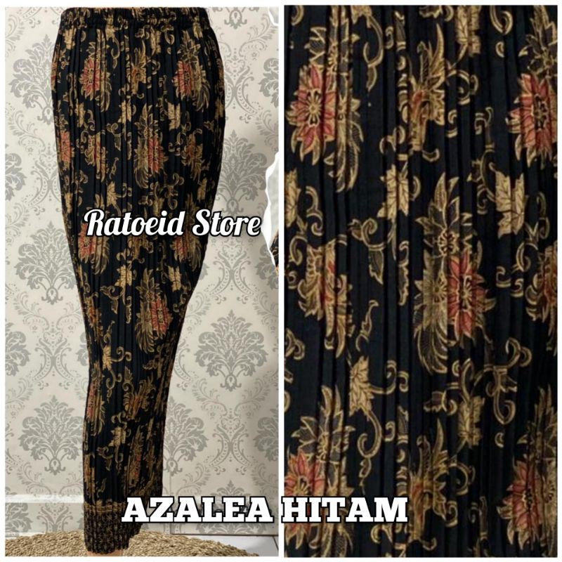 [200 Motif - Part 01] Rok Plisket Batik Panjang / Rok Batik / Rok Kebaya / Rok Wisuda / Bawahan Kebaya / Bawahan Batik / Rok Kondangan / Rok Pengantin / Rok Akad / Rok Lamaran / Rok Span / Rok Prisket Batik Jumbo Batik Production Original By Ratoeid Store-NO.38 Azalea hitam