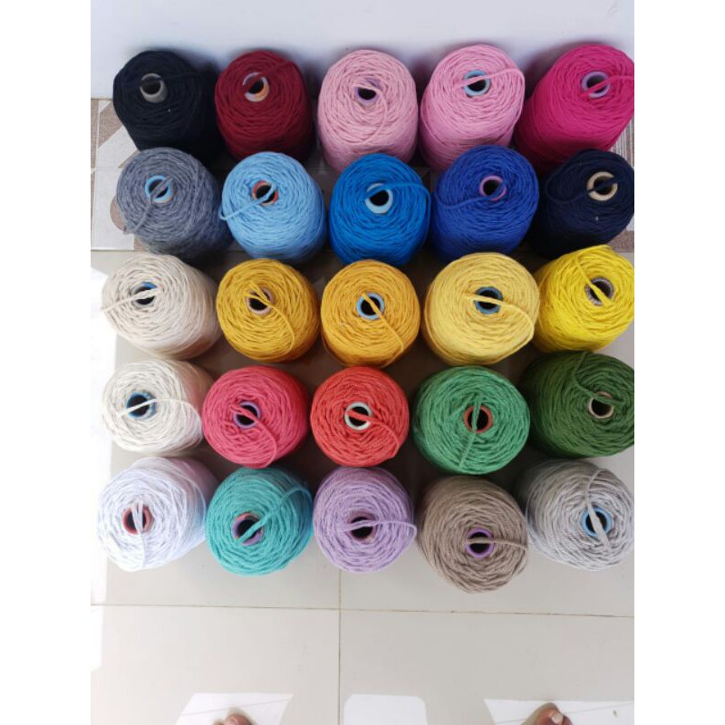 Benang Macrame warna premium/ tali katun macrame
