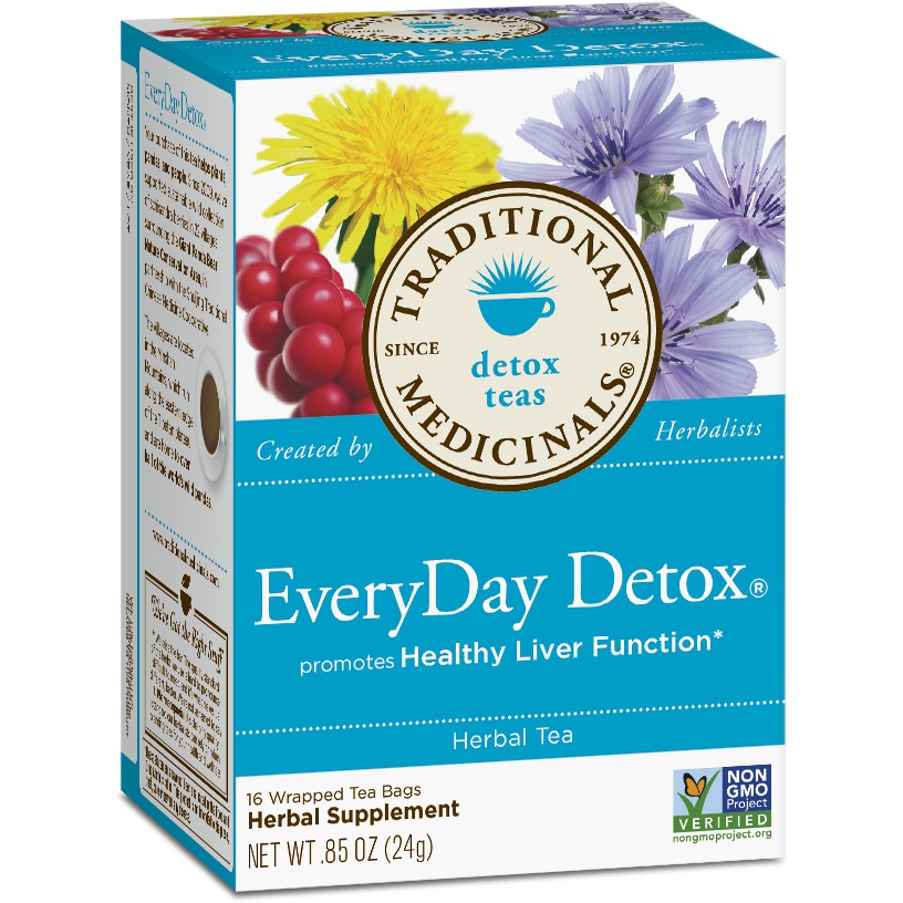 

Traditional Medicinals Every Day Detox Tea / Teh Detox / Teh Herbal