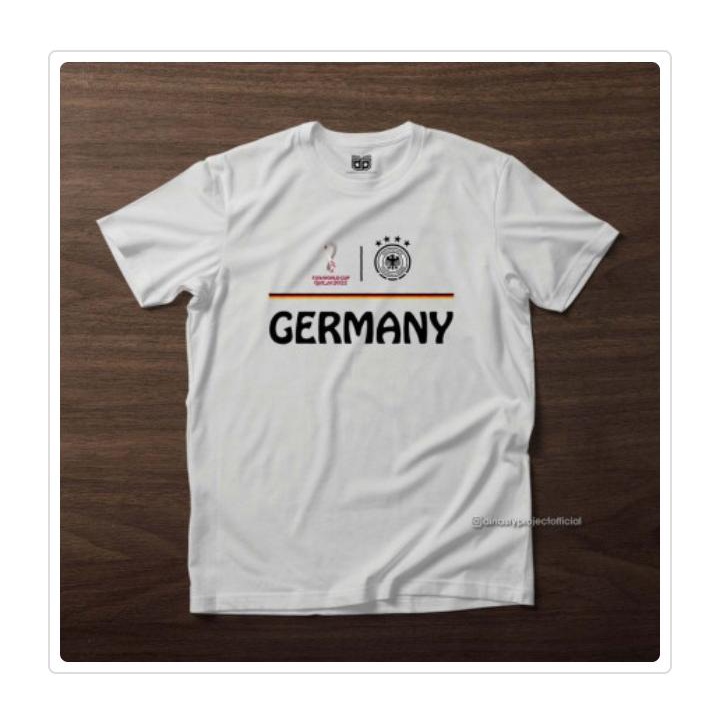 BAJU KAOS DISTO KEREN SPESIAL PIALA DUNIA JERMAN PRIA WANITA COTTON COMBED 30s HIGH QUALITY PREMIUM