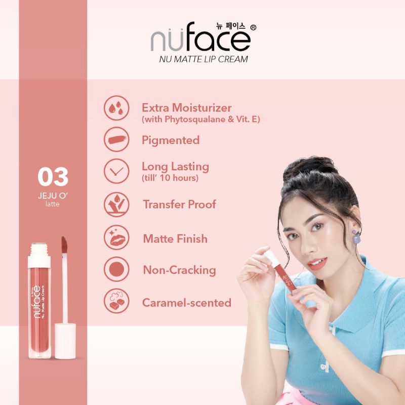 Nuface Nu Matte Lip Cream 4g.