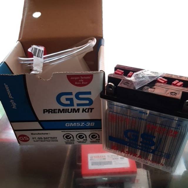 Aki Basah GS ASTRA GM5Z-3B PREMIUM KIT Grand Supra Mio Shogun Mega PRO Vega ZR Jupiter