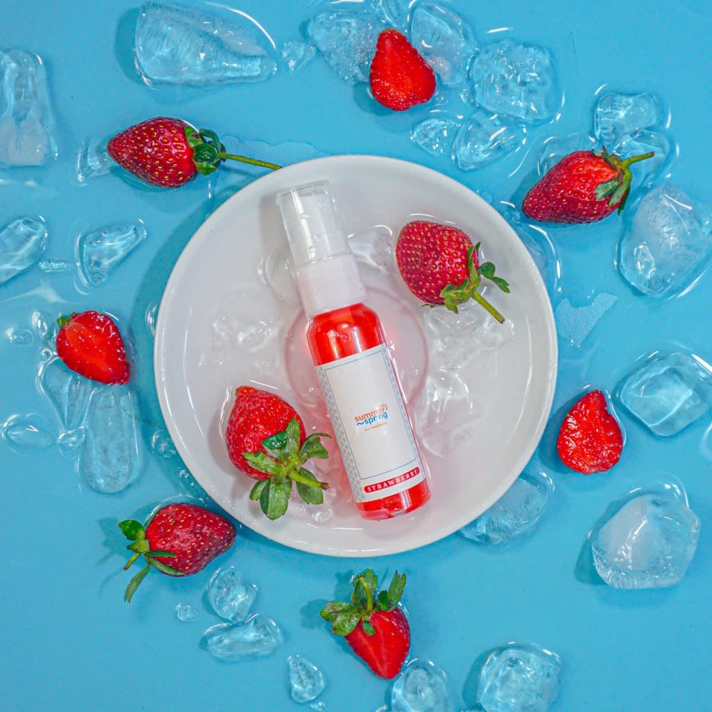 SummerSpring Spray Pengharum Mobil AC Aroma Strawberry Pewangi Ruangan Kamar Parfum Kamar Mandi