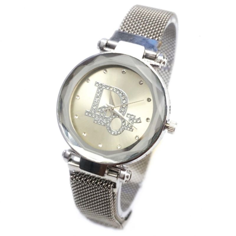 Jam wanita Rantai magnet-Dior silver