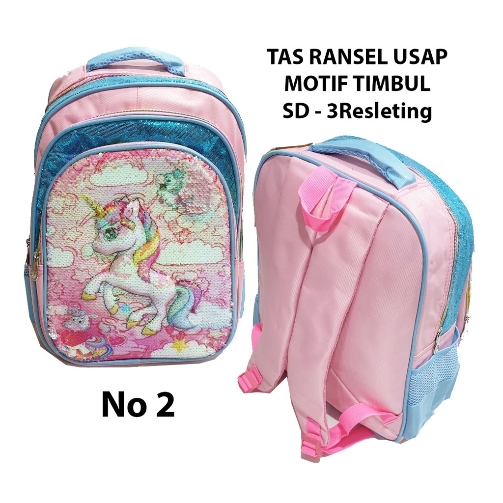 PROMO ANAK  SEKOLAH TAS  Anak  SD Ransel  Sequin TIMBUL Payet 