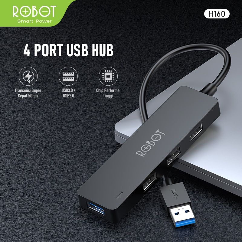 Robot H160 4 Port USB HUB (USB 3.0+USB 2.0)