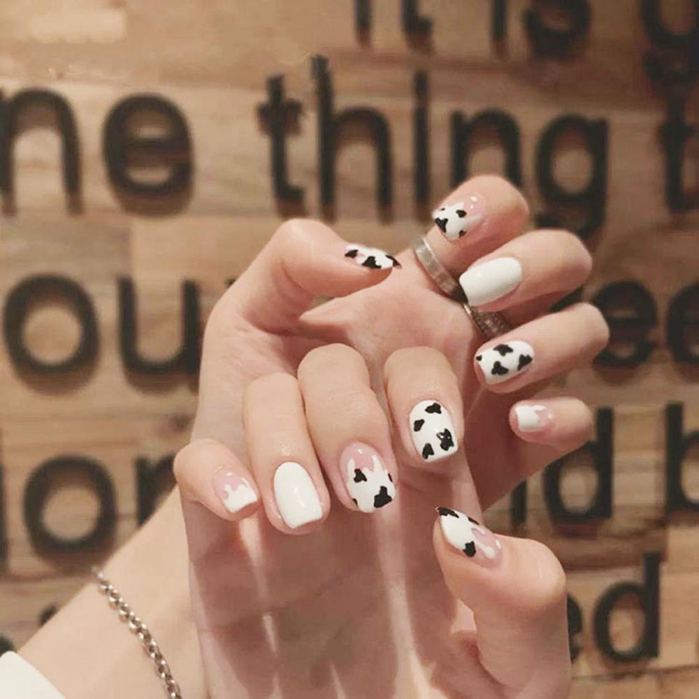 AUGUSTINA Agustina Kuku Decals 3D Wanita Gadis Manikur Aksesoris Musim Semi Air Slide Decals Kelinci Bunga Tanaman DIY Nail Art