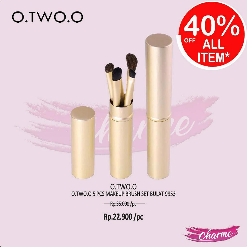 (READY &amp; ORI) O.TWO.O Otwoo 5pcs Makeup Brush Set Bulat 9953 Kuas Blending kit